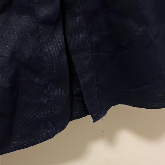 Blue Tie Front Shirt Dress - Picture 6 of 10